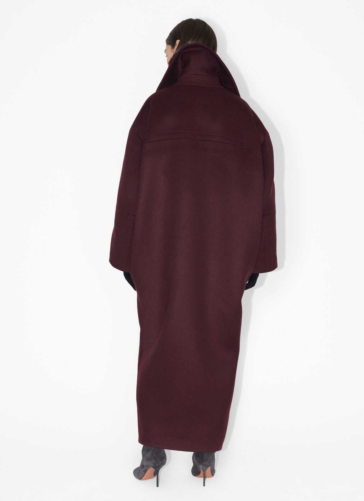 Maxi cappotto in lana  ALAÏA MAXI CAPPOTTO IN LANA  ROSSO